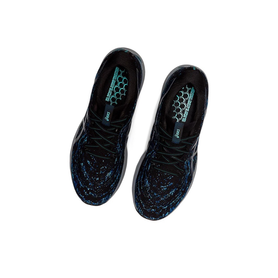 Black / Mako Blue Men's Asics GEL-NIMBUS 24 MK Running Shoes | US79426LY - Asics Outlet Sale