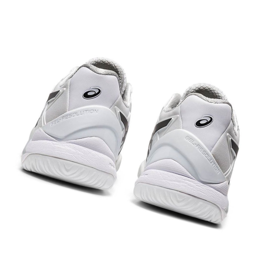 White Women's Asics GEL-RESOLUTION 8 Tennis Shoes | US76248UR - Asics Outlet Sale