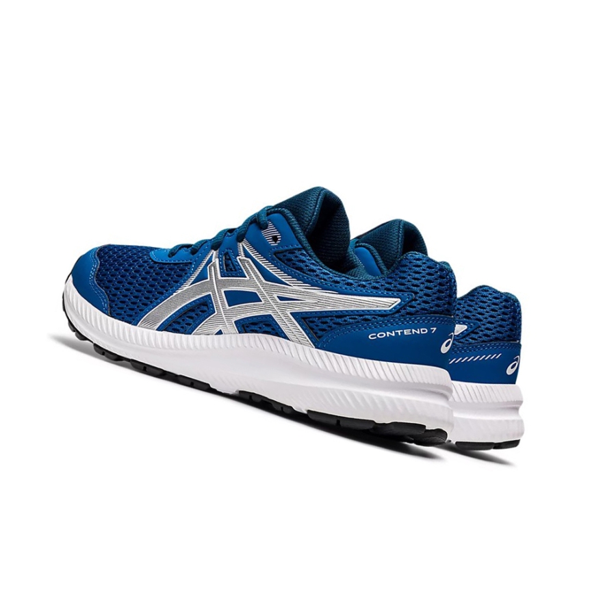 Lake Drive / Pure Silver Kids' Asics CONTEND 7 GS Running Shoes | US37490YG - Asics Outlet Sale