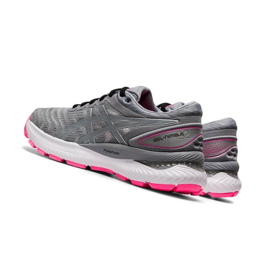 Grey Women's Asics GEL-NIMBUS 22 LITE-SHOW Running Shoes | US03742VZ - Asics Outlet Sale
