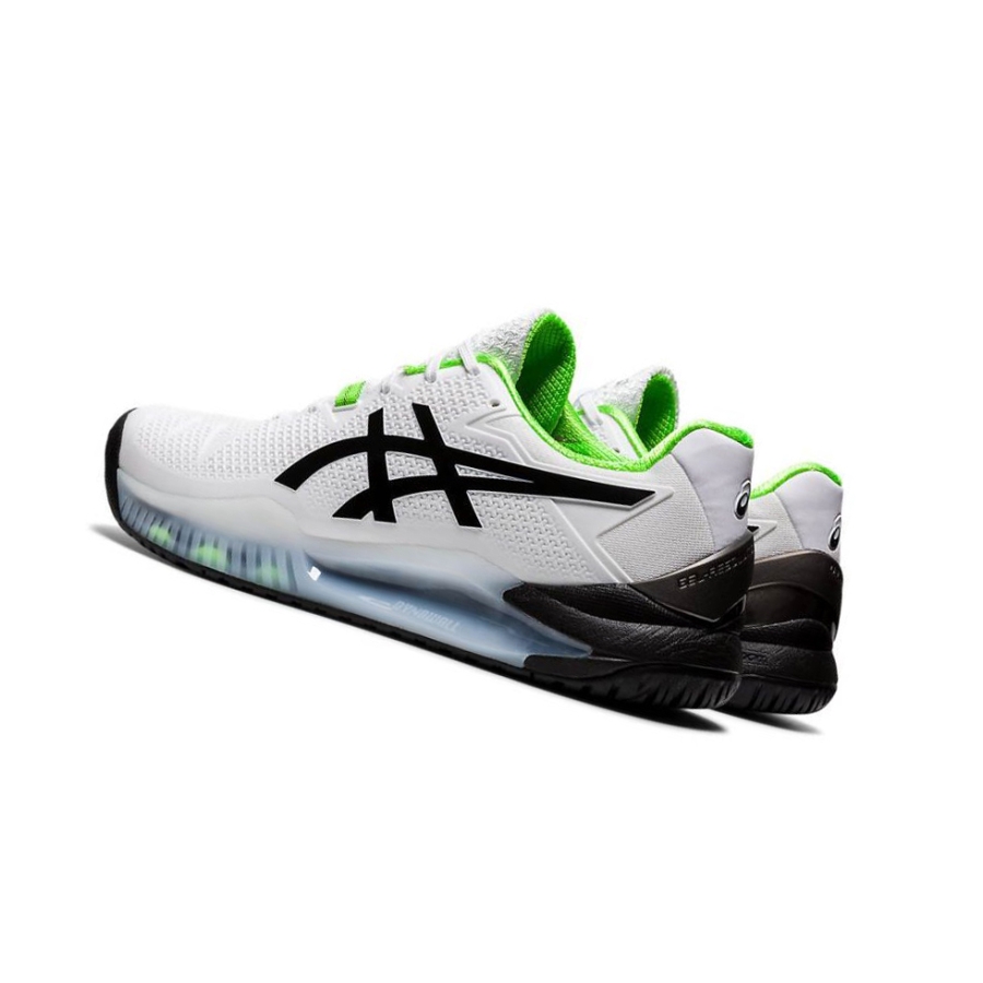 White Men's Asics GEL-RESOLUTION 8 Tennis Shoes | US37520CZ - Asics Outlet Sale