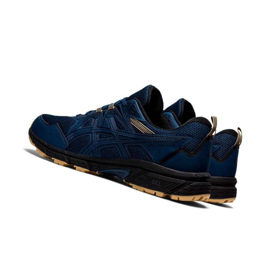 Navy Men's Asics GEL-VENTURE 8 Trail Running Shoes | US05319ZU - Asics Outlet Sale