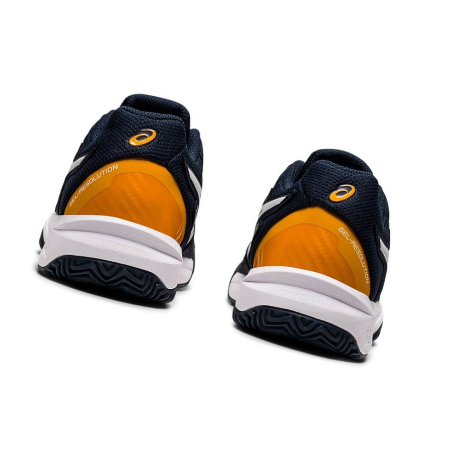 Navy Kids' Asics GEL-RESOLUTION 8 Clay GS Tennis Shoes | US91052TM - Asics Outlet Sale