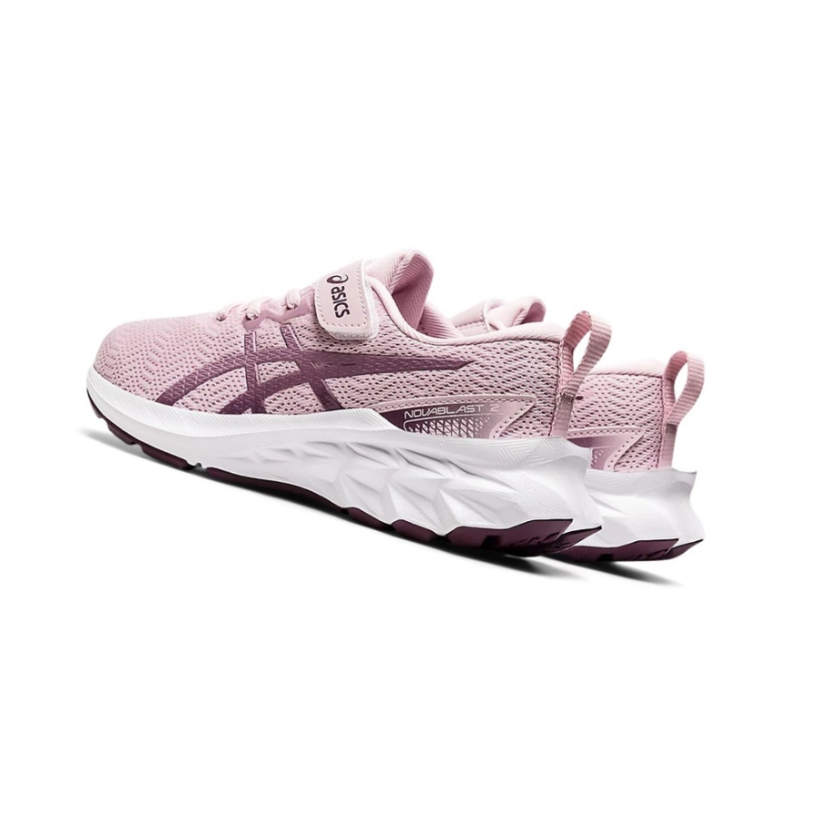 Barely Rose / Pure Silver Kids' Asics NOVABLAST 2 PS Running Shoes | US83194FS - Asics Outlet Sale