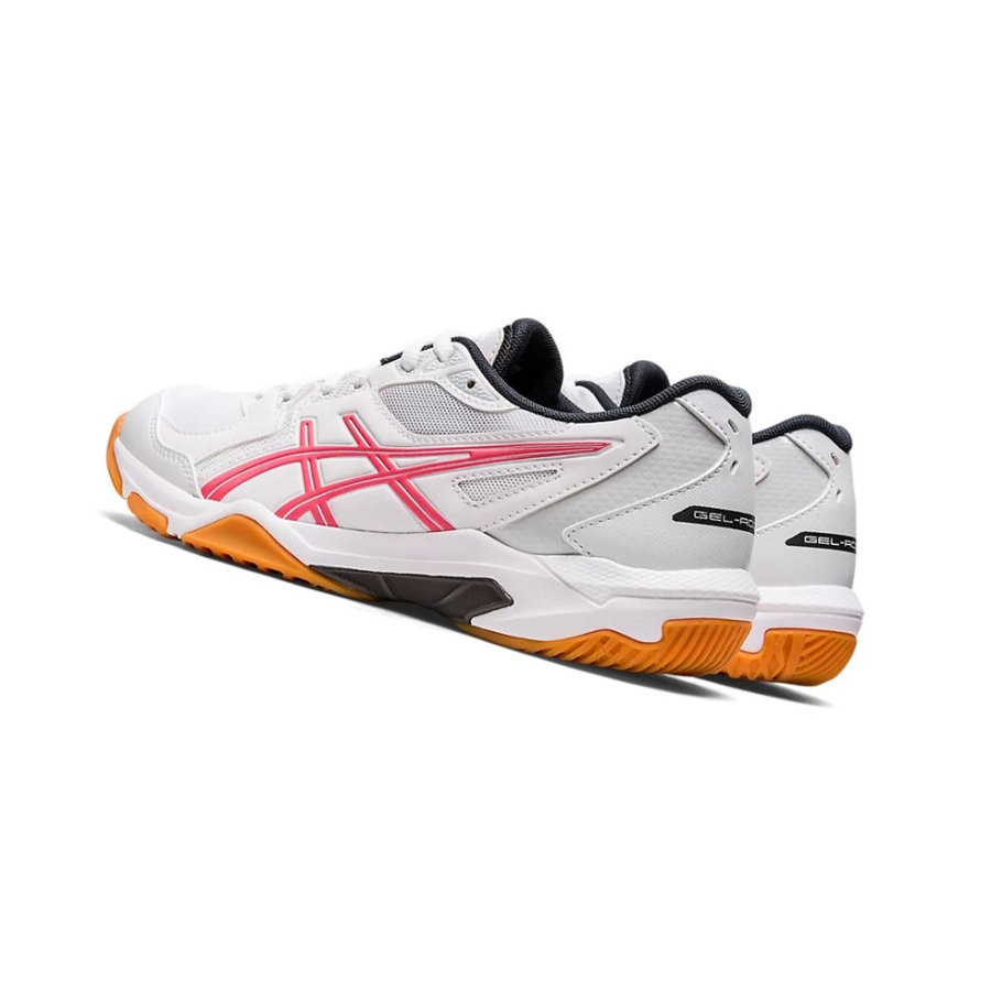 White / Pink Cameo Women's Asics GEL-ROCKET 10 Volleyball Shoes | US79605XH - Asics Outlet Sale