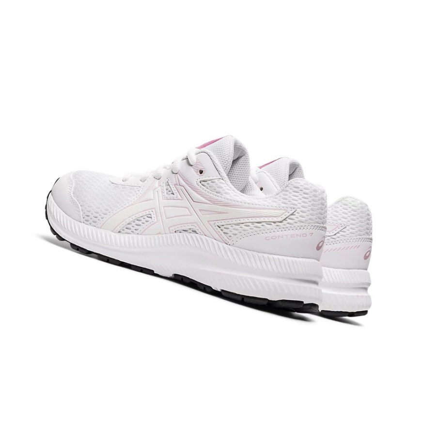 White / Barely Rose Kids' Asics CONTEND 7 GS Running Shoes | US17098XU - Asics Outlet Sale