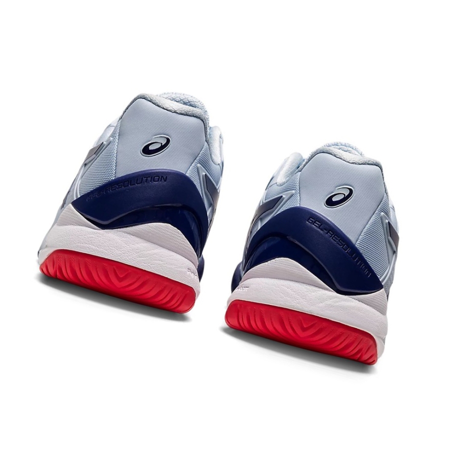 Soft Sky / Dive Blue Women's Asics GEL-RESOLUTION 8 Tennis Shoes | US71289JK - Asics Outlet Sale