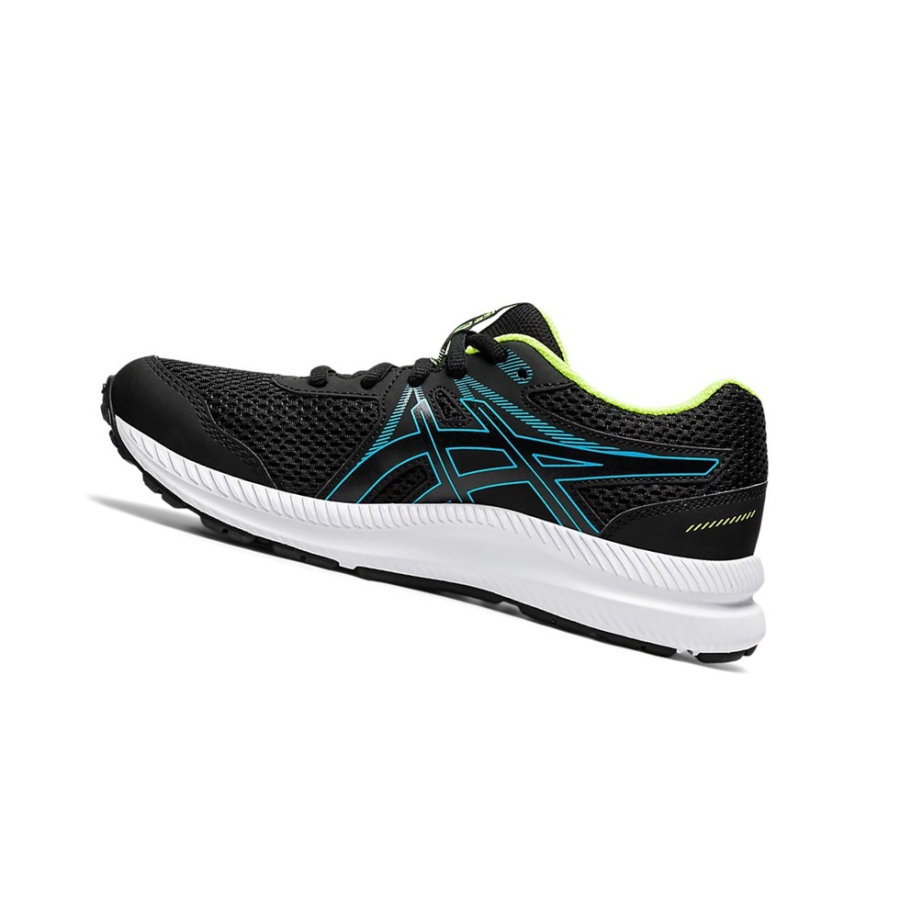 Black / Digital Aqua Kids' Asics CONTEND 7 GS Running Shoes | US49872DZ - Asics Outlet Sale