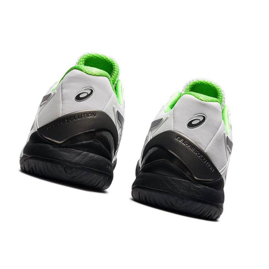 White Men's Asics GEL-RESOLUTION 8 Wide Tennis Shoes | US70948EQ - Asics Outlet Sale