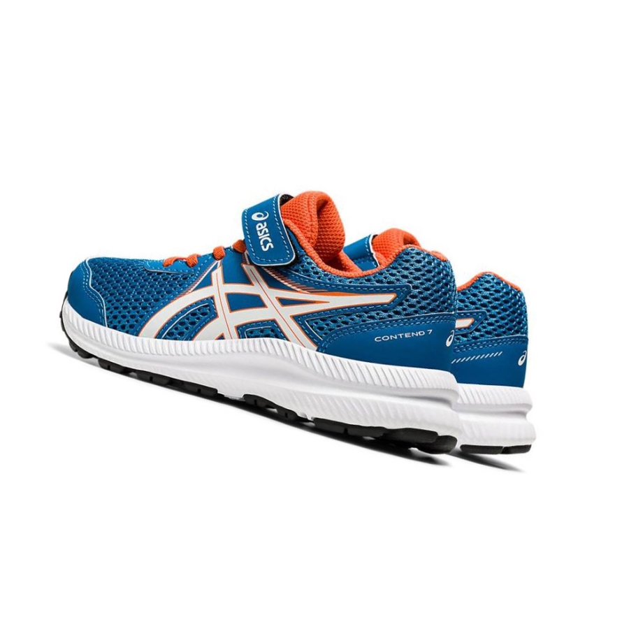 Blue Kids' Asics CONTEND 7 PS Running Shoes | US75923EK - Asics Outlet Sale