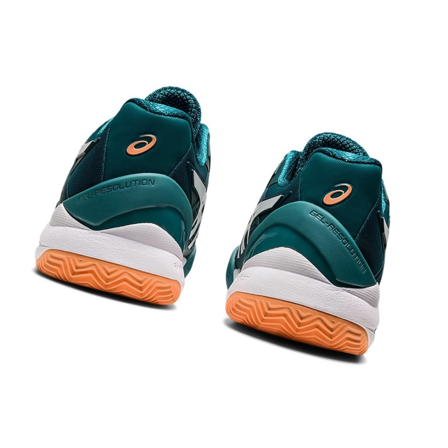 Velvet Pine / White Men's Asics GEL-RESOLUTION 8 CLAY Tennis Shoes | US67598BA - Asics Outlet Sale