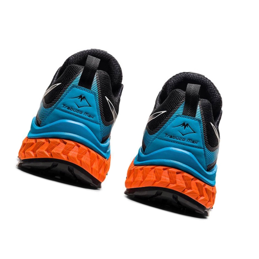 Black Men's Asics TRABUCO MAX Trail Running Shoes | US80392YL - Asics Outlet Sale