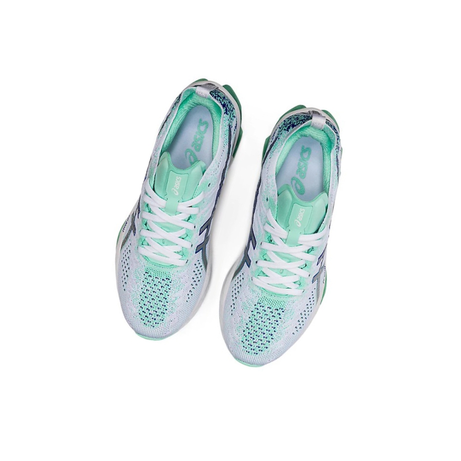 White / Pure Silver Women's Asics KINSEI BLAST Running Shoes | US24891GM - Asics Outlet Sale