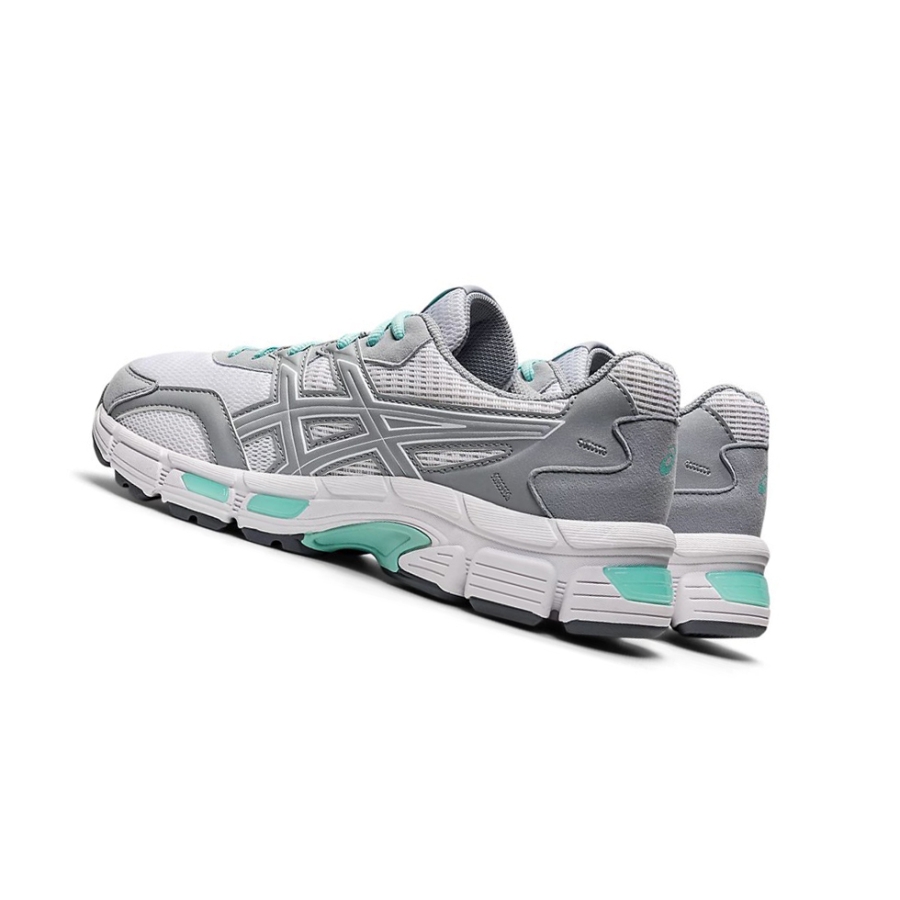 White / Piedmont Grey Women's Asics GEL-JOG MC Sneakers | US08431AD - Asics Outlet Sale