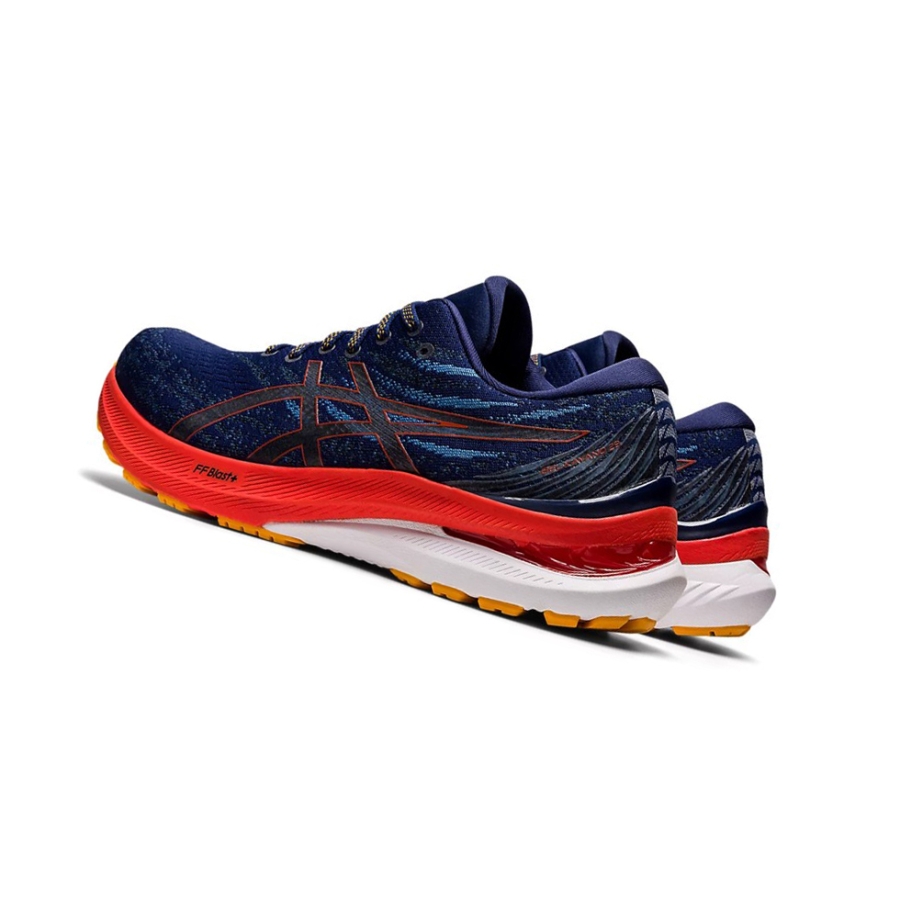 Deep Ocean / Cherry Tomato Men's Asics GEL-KAYANO 29 Running Shoes | US32791KZ - Asics Outlet Sale