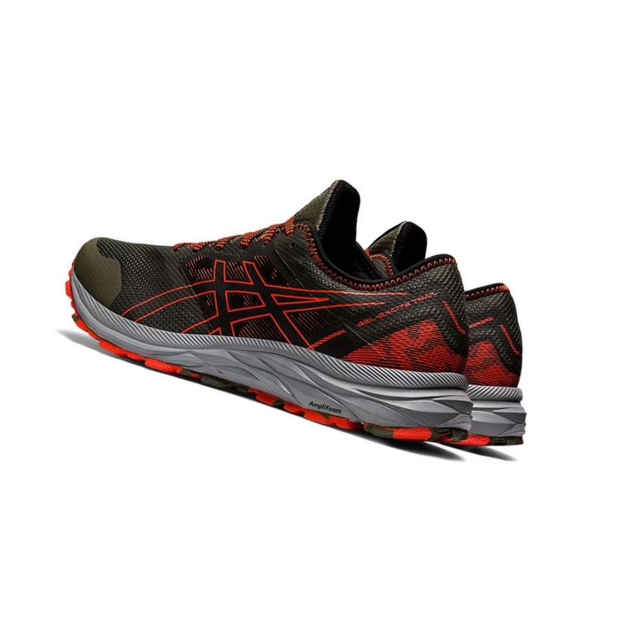 Mantle Green / Cherry Tomato Men's Asics GEL-EXCITE TRAIL Running Shoes | US07259OZ - Asics Outlet Sale