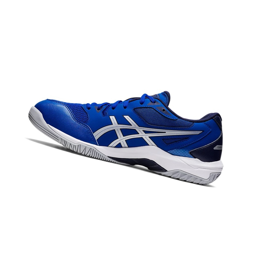 Blue / Pure Silver Men's Asics GEL-ROCKET 10 (2E) Volleyball Shoes | US59612WY - Asics Outlet Sale