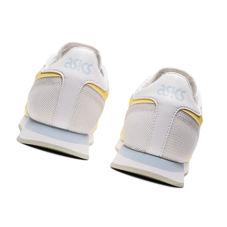 White / Butter Women's Asics TIGER RUNNER Sneakers | US21973DC - Asics Outlet Sale