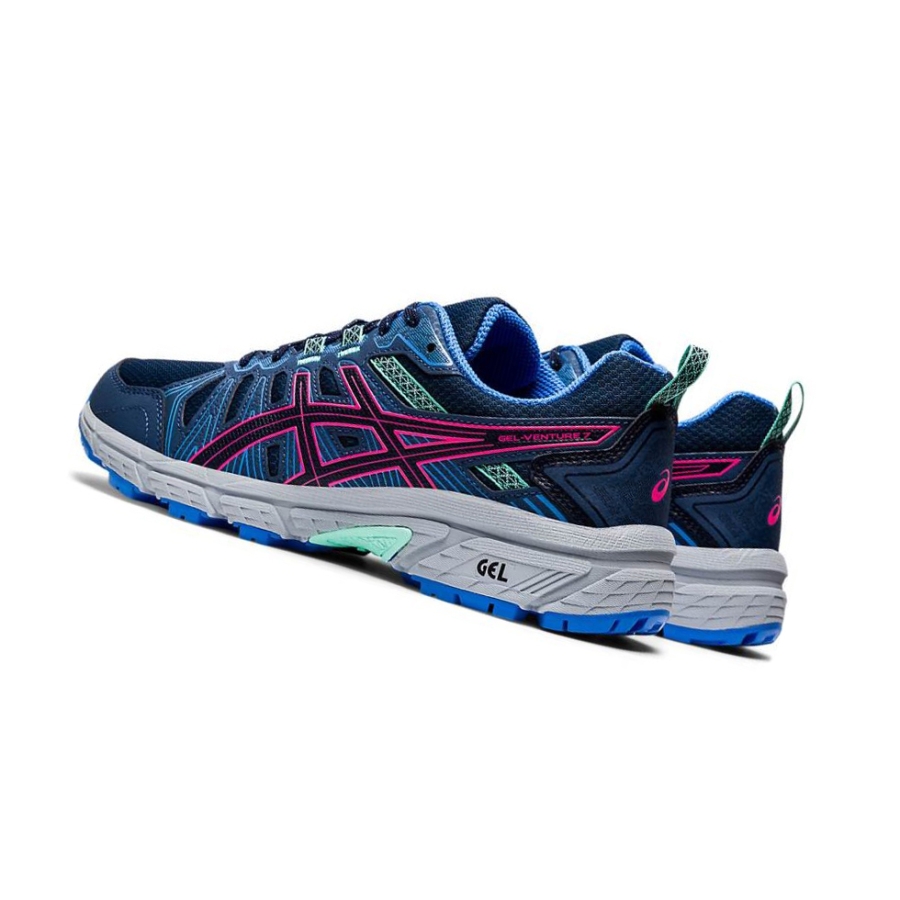 Navy Women's Asics GEL-VENTURE 7 Trail Trail Running Shoes | US68739MV - Asics Outlet Sale
