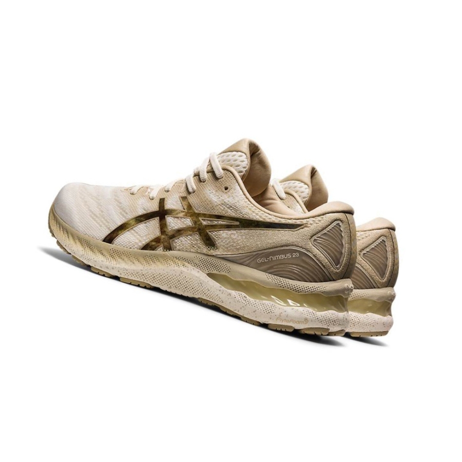 Cream Men's Asics GEL-NIMBUS 23 EARTH DAY Running Shoes | US01349VU - Asics Outlet Sale