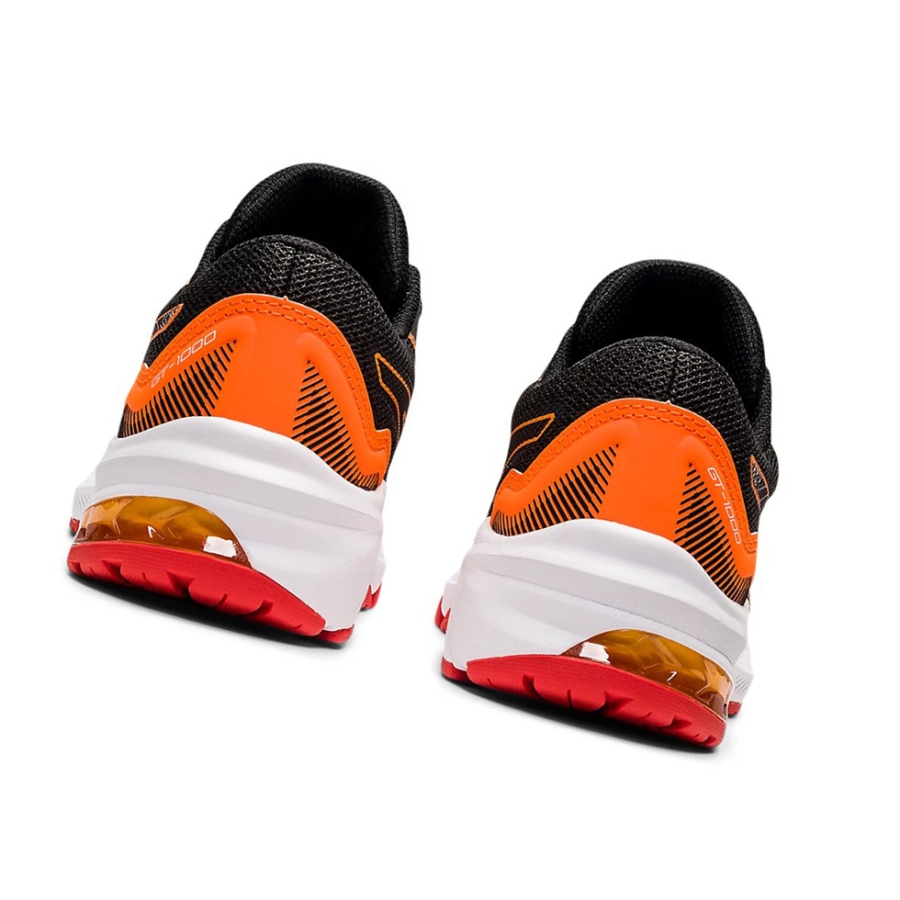 Graphite Grey / Fiery Red Kids' Asics GT-1000 11 GS Running Shoes | US96408VA - Asics Outlet Sale