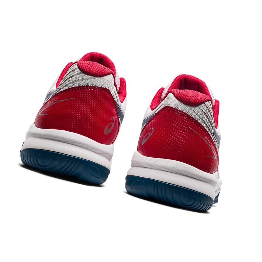 White / Mako Blue Men's Asics GEL-GAME 8 Tennis Shoes | US01742SK - Asics Outlet Sale