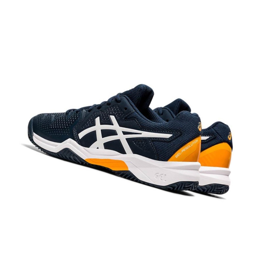 Navy Kids' Asics GEL-RESOLUTION 8 Clay GS Tennis Shoes | US59072KC - Asics Outlet Sale