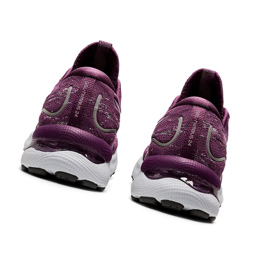 Deep Plum / Rose Quartz Women's Asics GEL-NIMBUS 24 MK Running Shoes | US89045CR - Asics Outlet Sale