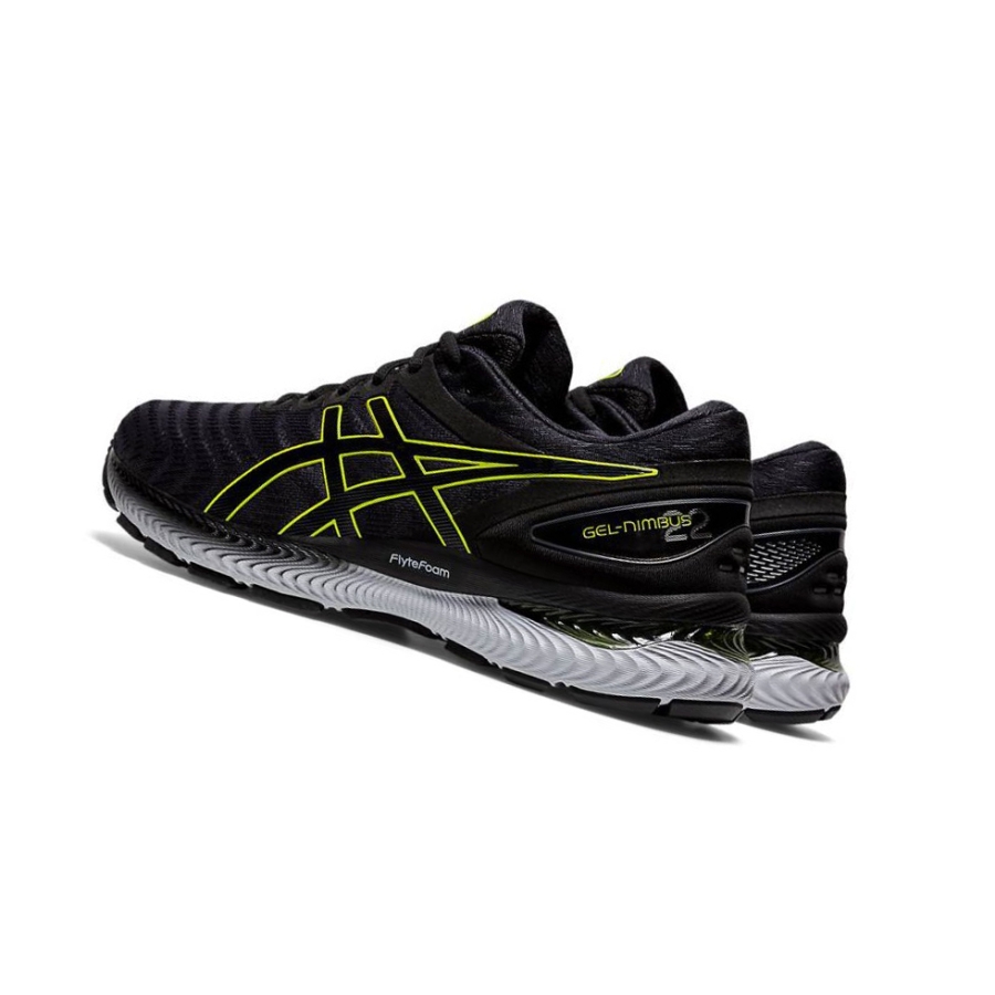 Black Men's Asics GEL-NIMBUS 22 Running Shoes | US86531FE - Asics Outlet Sale