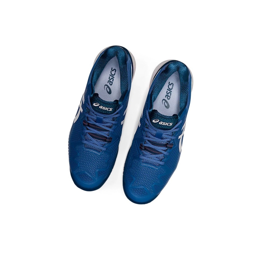 Blue Harmony / White Men's Asics GEL-RESOLUTION 8 Tennis Shoes | US82534RZ - Asics Outlet Sale