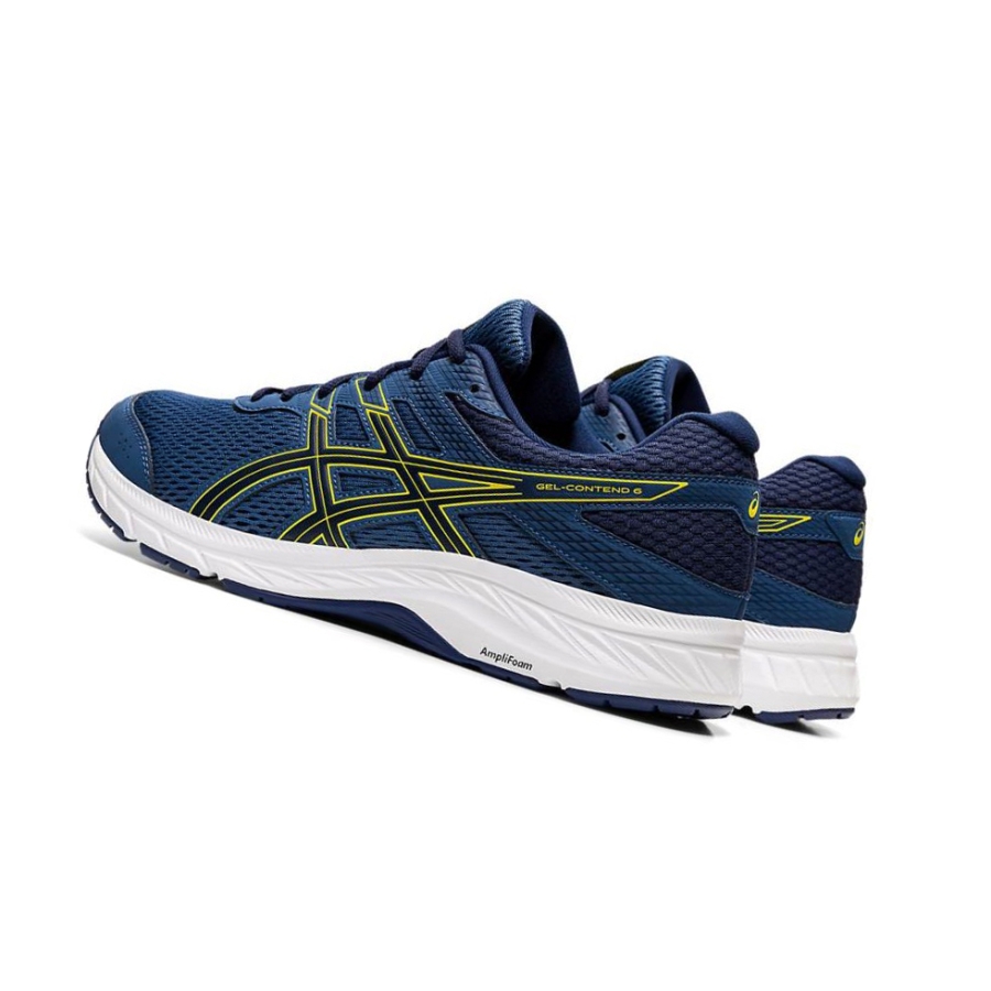 Dark Blue Men's Asics GEL-CONTEND 6 Running Shoes | US49071YS - Asics Outlet Sale