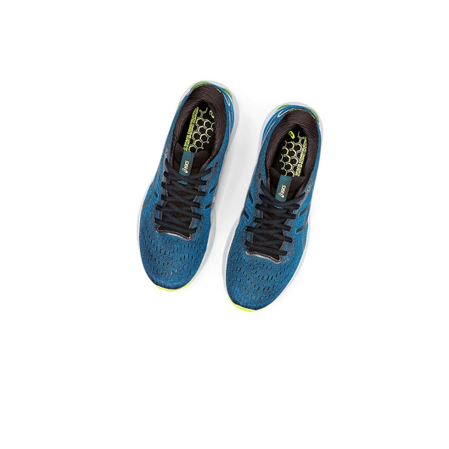 Black / Lake Drive Men's Asics GEL-NIMBUS 24 Running Shoes | US13685WM - Asics Outlet Sale