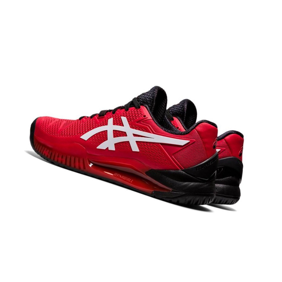 Red Men's Asics GEL-RESOLUTION 8 Tennis Shoes | US87495DT - Asics Outlet Sale