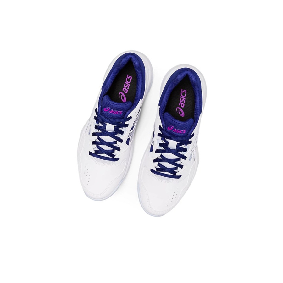 White / Dive Blue Women's Asics GEL-RENMA Tennis Shoes | US20716GD - Asics Outlet Sale