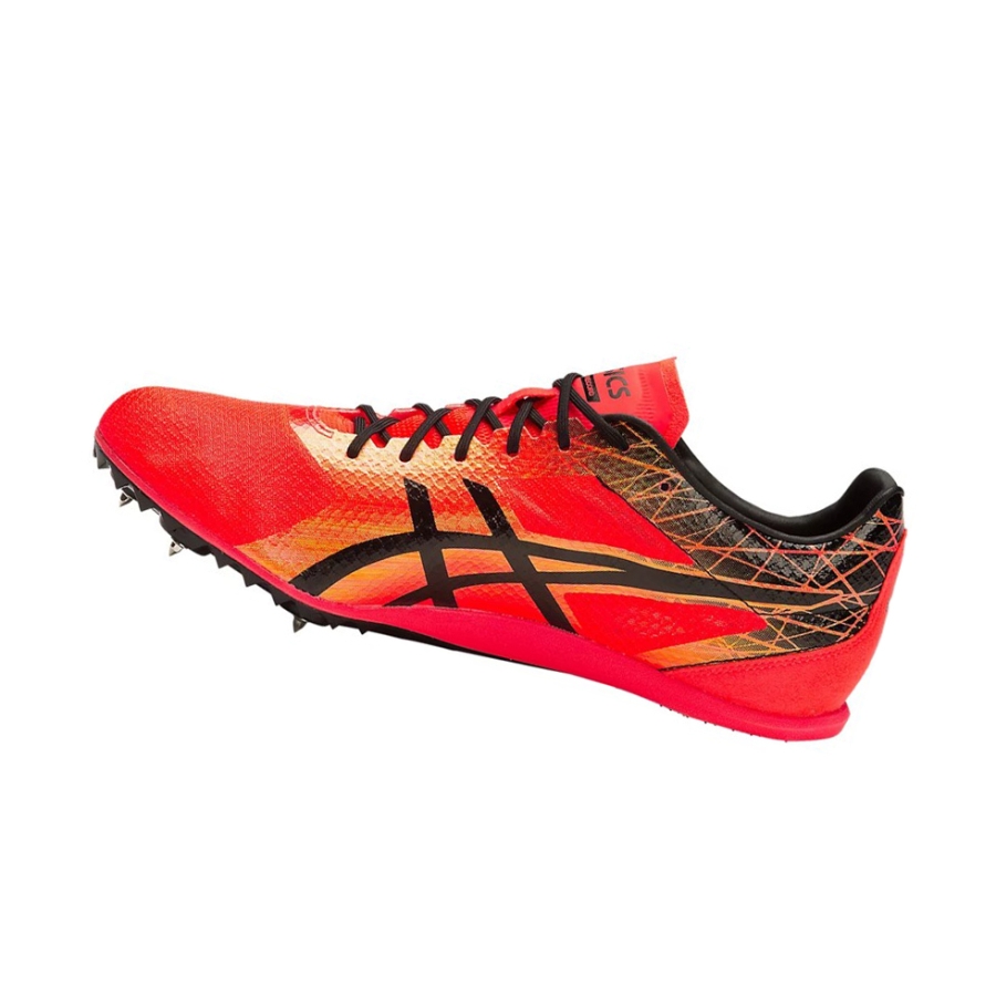 Flash Coral / Black Men's Asics COSMORACER MD Track Shoes | US05621QM - Asics Outlet Sale