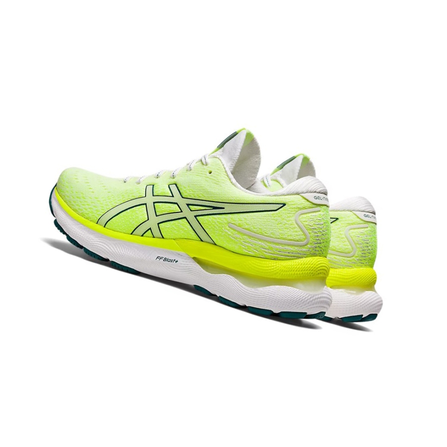 White / Velvet Pine Women's Asics GEL-NIMBUS 24 Running Shoes | US85243AV - Asics Outlet Sale