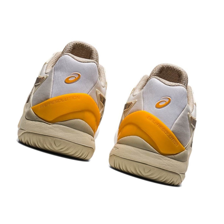 Cream Men's Asics GEL-RESOLUTION 8 L.E. Running Shoes | US97058BQ - Asics Outlet Sale