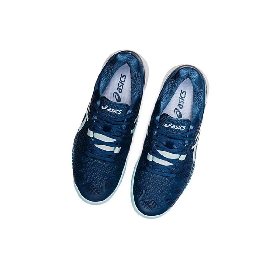 Light Indigo / Clear Blue Women's Asics GEL-RESOLUTION 8 CLAY Tennis Shoes | US25839SK - Asics Outlet Sale