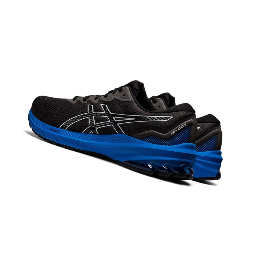 Black / Electric Blue Men's Asics GT-1000 11 Running Shoes | US08163BF - Asics Outlet Sale