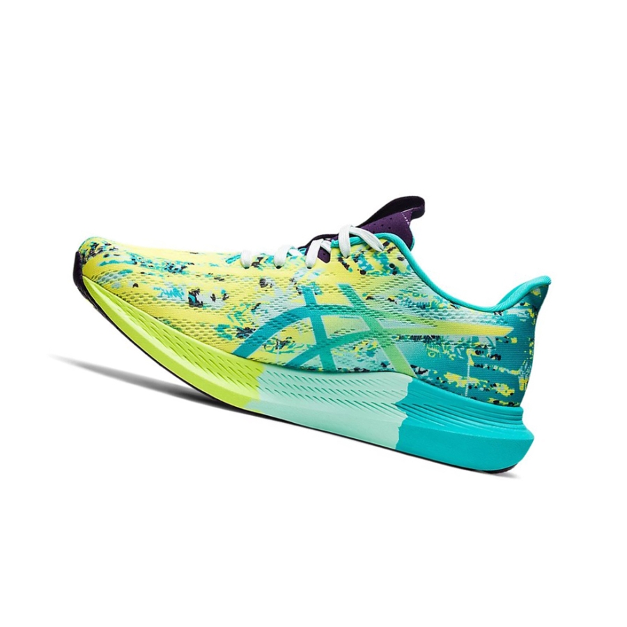 Safety Yellow / Soothing Sea Women's Asics NOOSA TRI 14 Running Shoes | US98451SV - Asics Outlet Sale