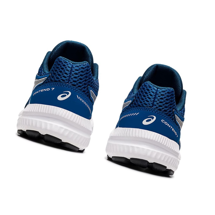 Lake Drive / Pure Silver Kids' Asics CONTEND 7 GS Running Shoes | US37490YG - Asics Outlet Sale