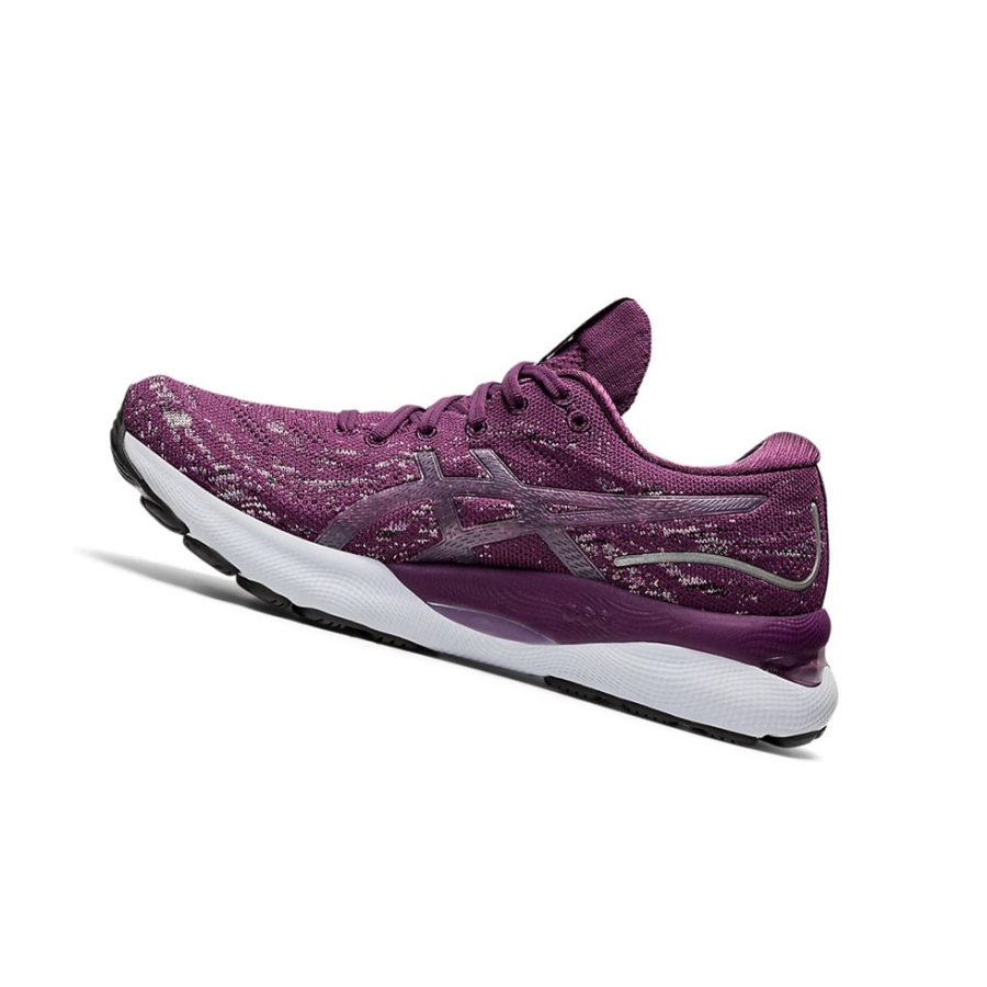 Deep Plum / Rose Quartz Women's Asics GEL-NIMBUS 24 MK Running Shoes | US89045CR - Asics Outlet Sale