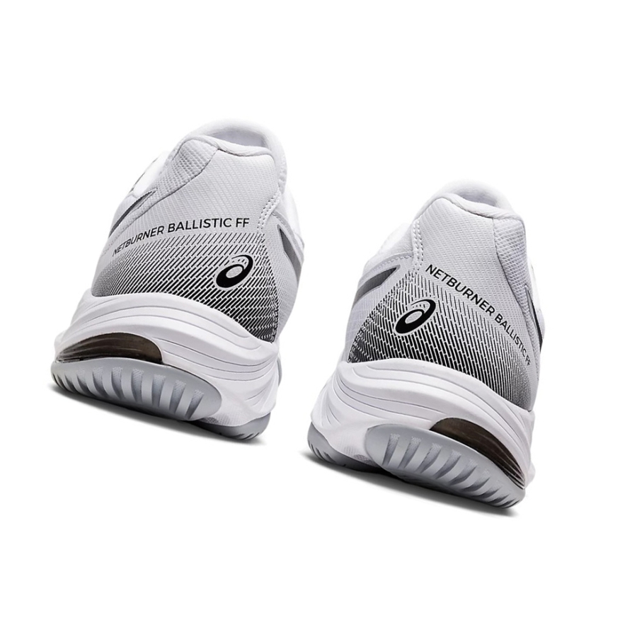 White / Black Women's Asics NETBURNER BALLISTIC FF 3 Volleyball Shoes | US20165ES - Asics Outlet Sale
