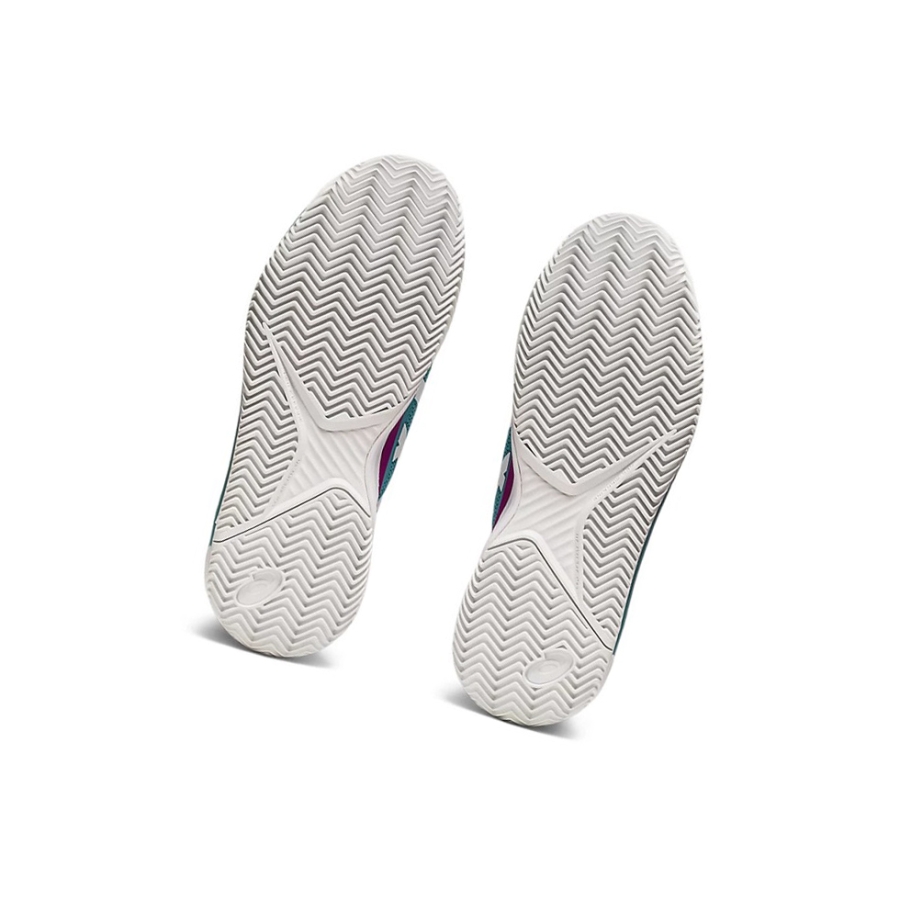 Smoke Blue / White Women's Asics GEL-RESOLUTION 8 CLAY Tennis Shoes | US10947DN - Asics Outlet Sale