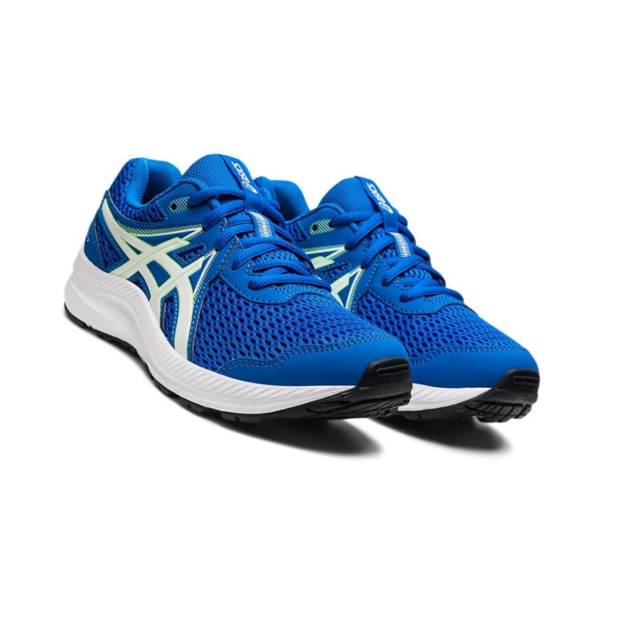 Blue / White Kids' Asics CONTEND 7 GS Running Shoes | US28394FS - Asics Outlet Sale