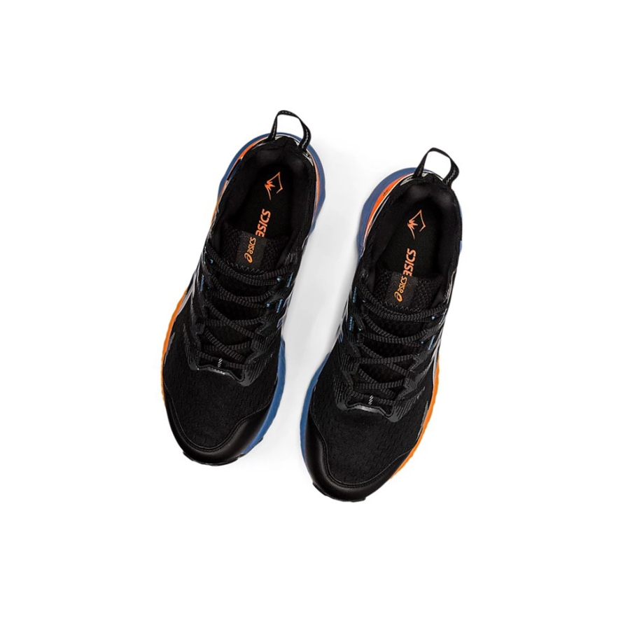 Black / Blue Harmony Men's Asics GEL-Trabuco 10 GTX Trail Running Shoes | US68405KB - Asics Outlet Sale