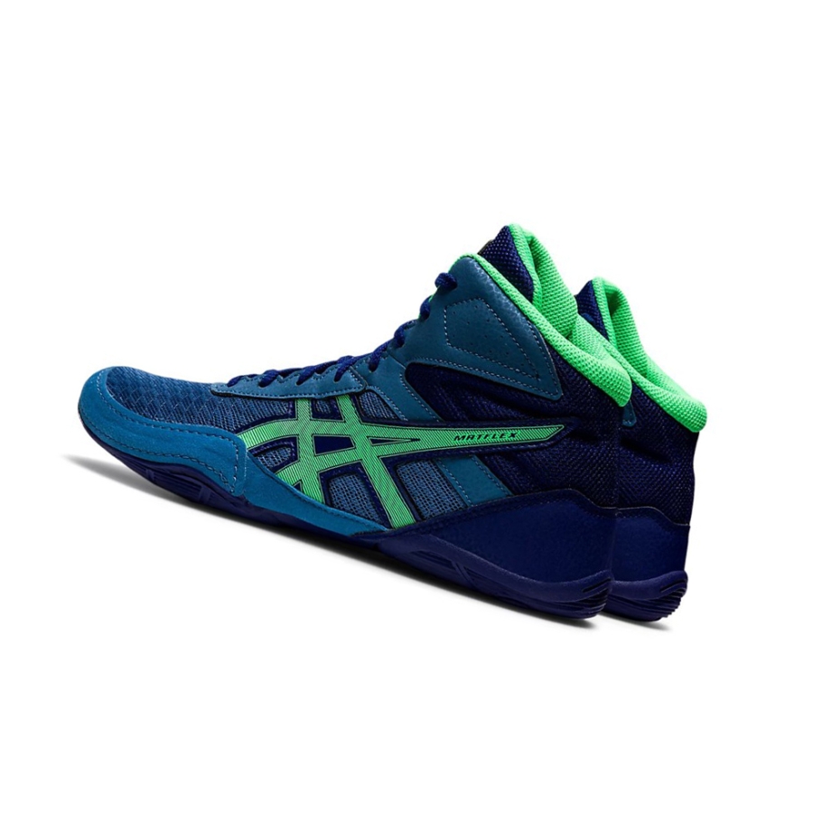 Azure / New Leaf Men's Asics MATFLEX 6 Wrestling Shoes | US38475OR - Asics Outlet Sale