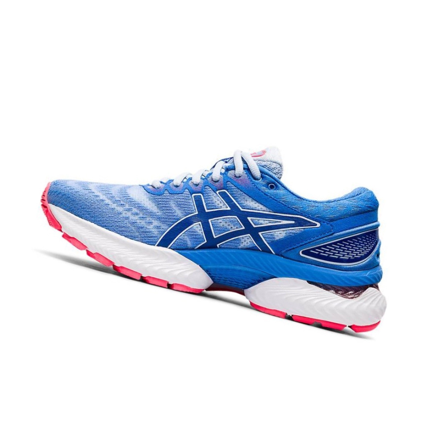 Blue Women's Asics GEL-NIMBUS 22 Running Shoes | US97410LY - Asics Outlet Sale