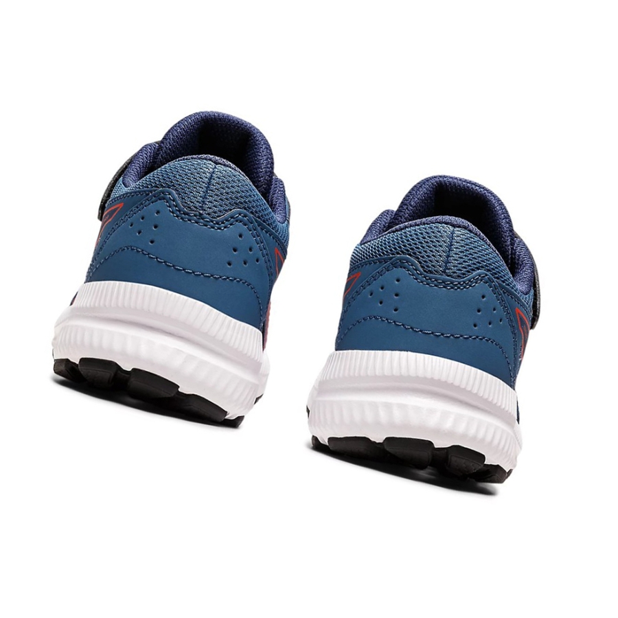 Azure / Cherry Tomato Kids' Asics CONTEND 8 PS Running Shoes | US41570VQ - Asics Outlet Sale