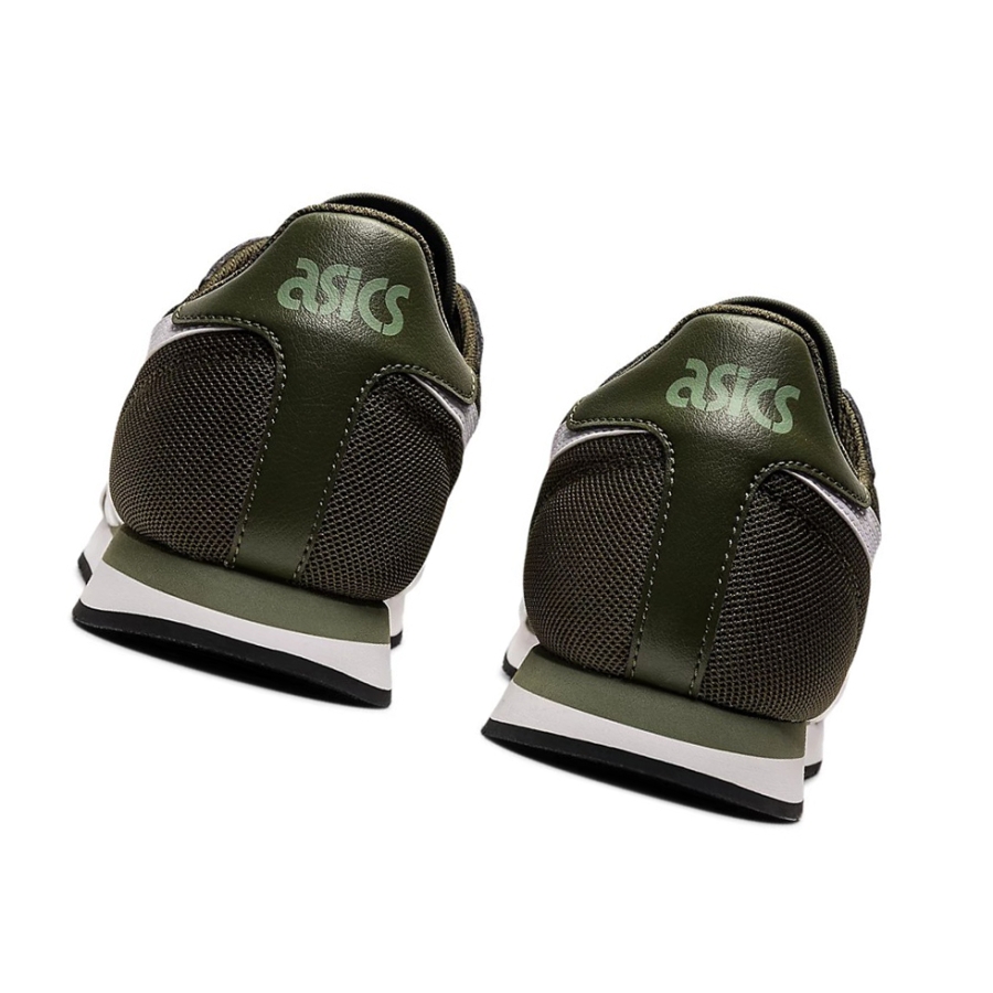 Olive Canvas / White Men's Asics TIGER RUNNER Sneakers | US17924CL - Asics Outlet Sale